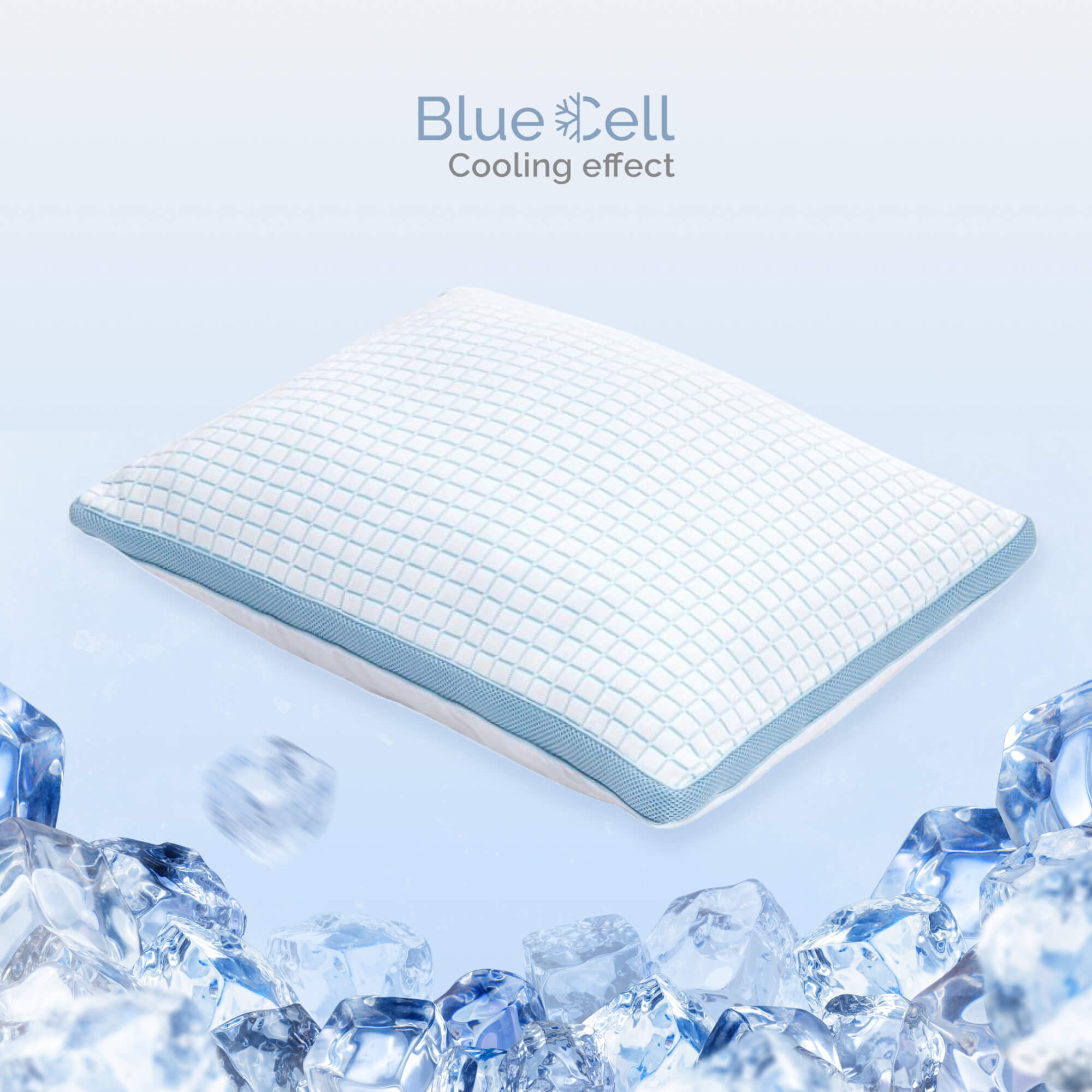 Cooling microgel pillow 3D BlueCell Tech