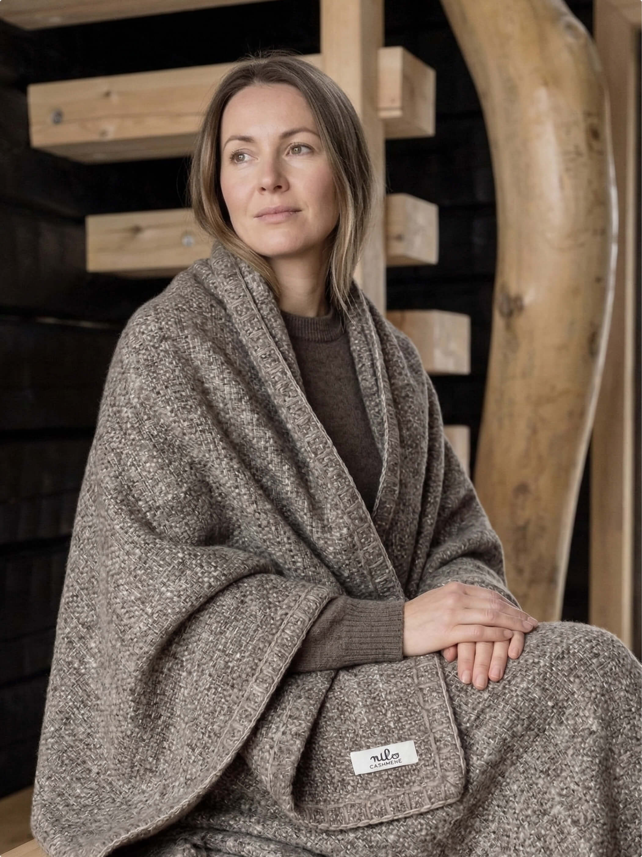 Barpak Peace Silk & Wool Throw