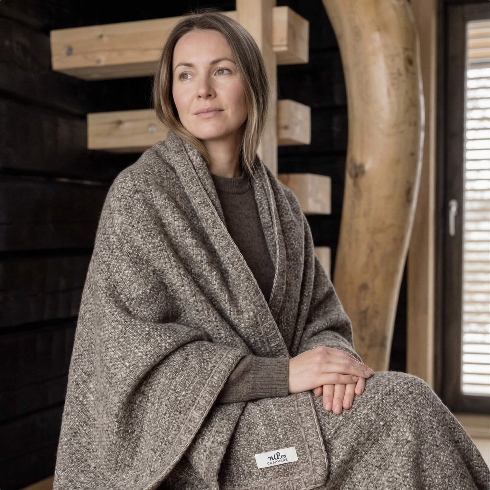 Barpak Peace Silk & Wool Throw