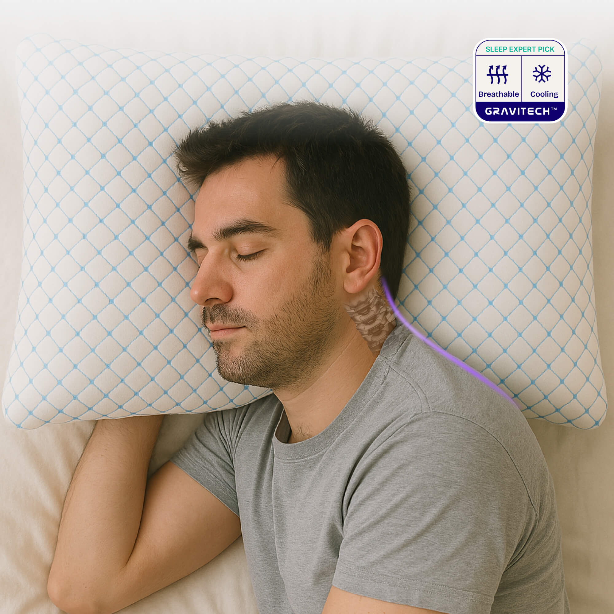 NOXNOX® Adjustable Ergonomic Pillow