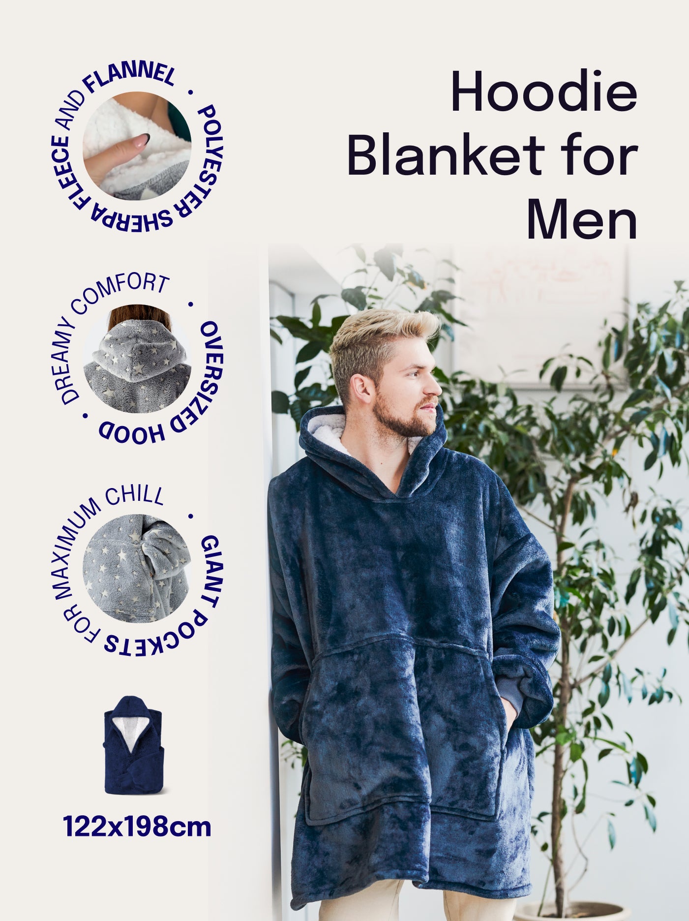 Hoodie Blanket for Men