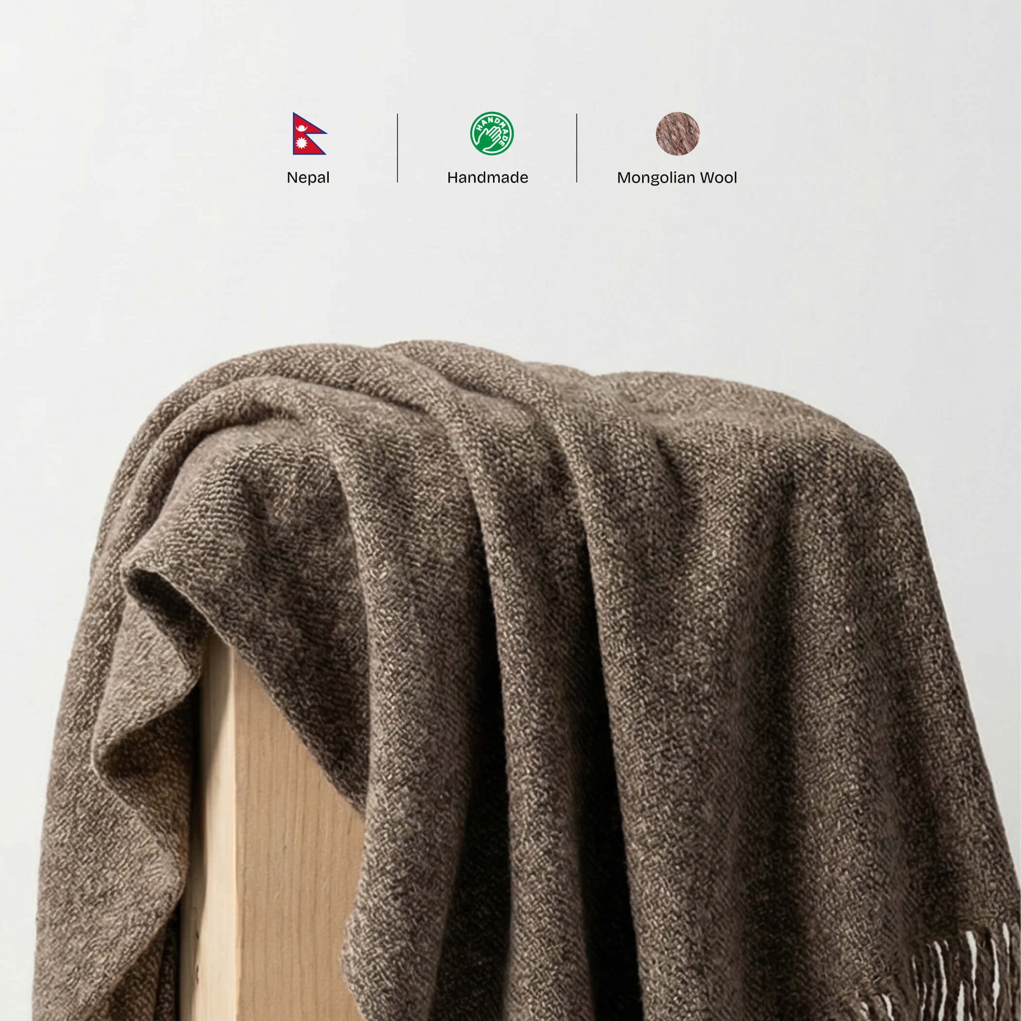 Kailash HW Mongolian Wool Throw