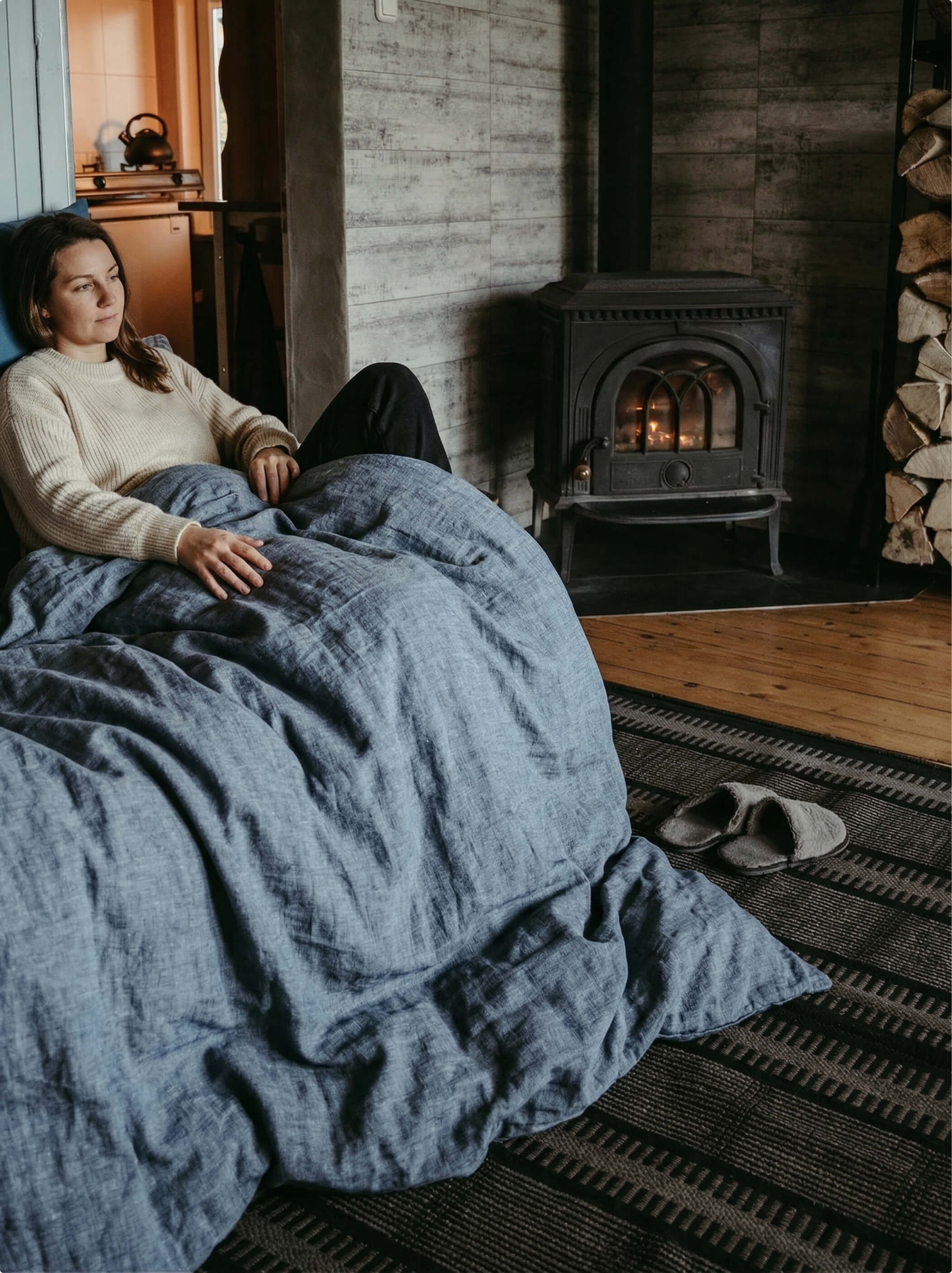 Linen Weighted Blanket Cover