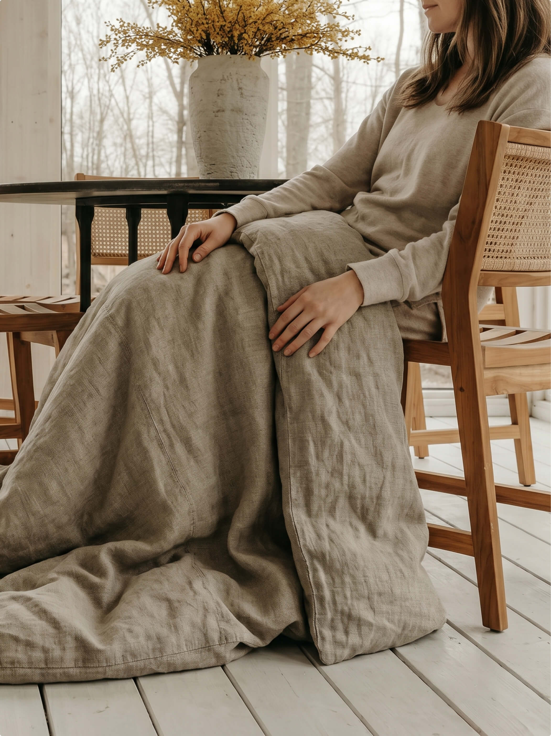 Linen Weighted Blanket Cover