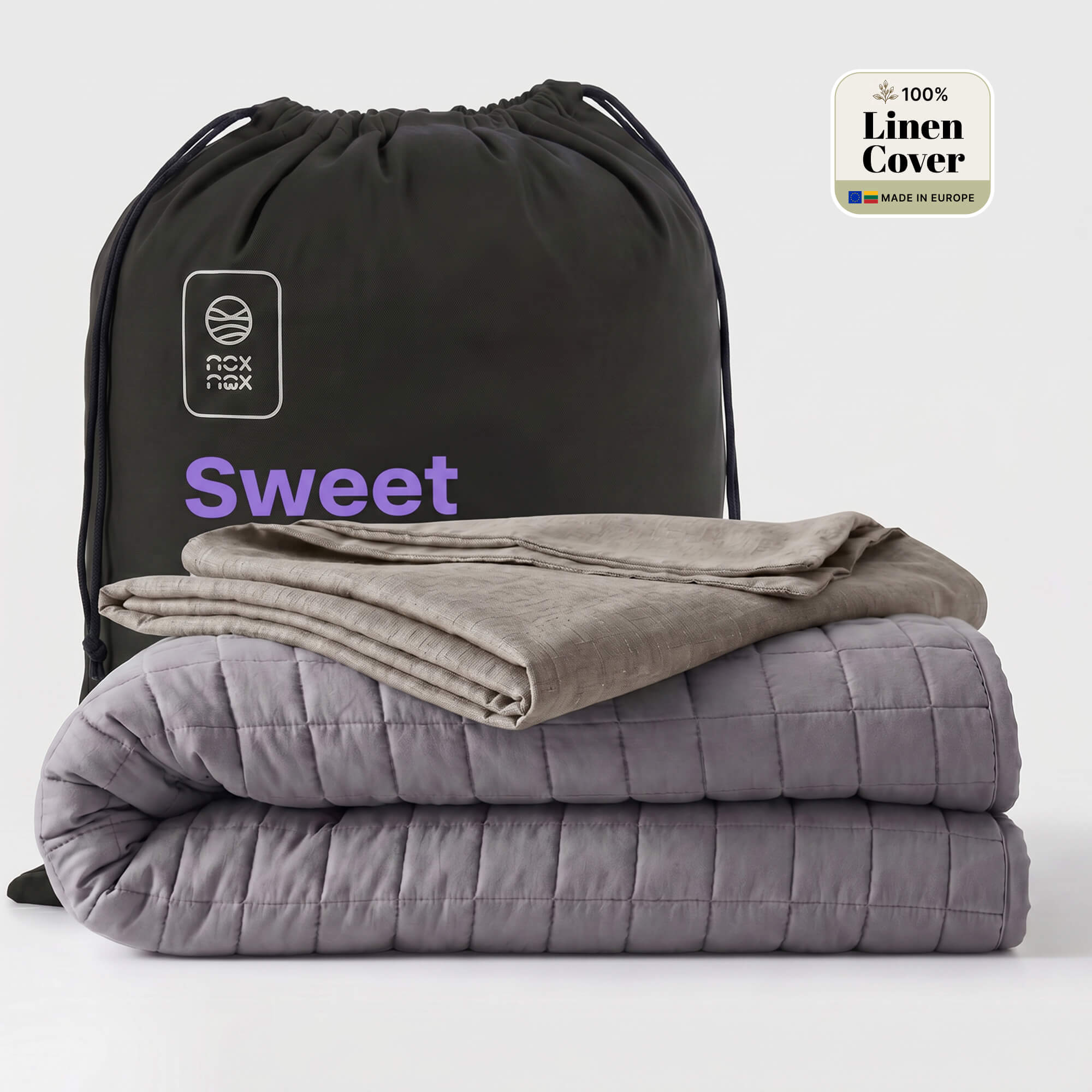 Linen Weighted Blanket Set