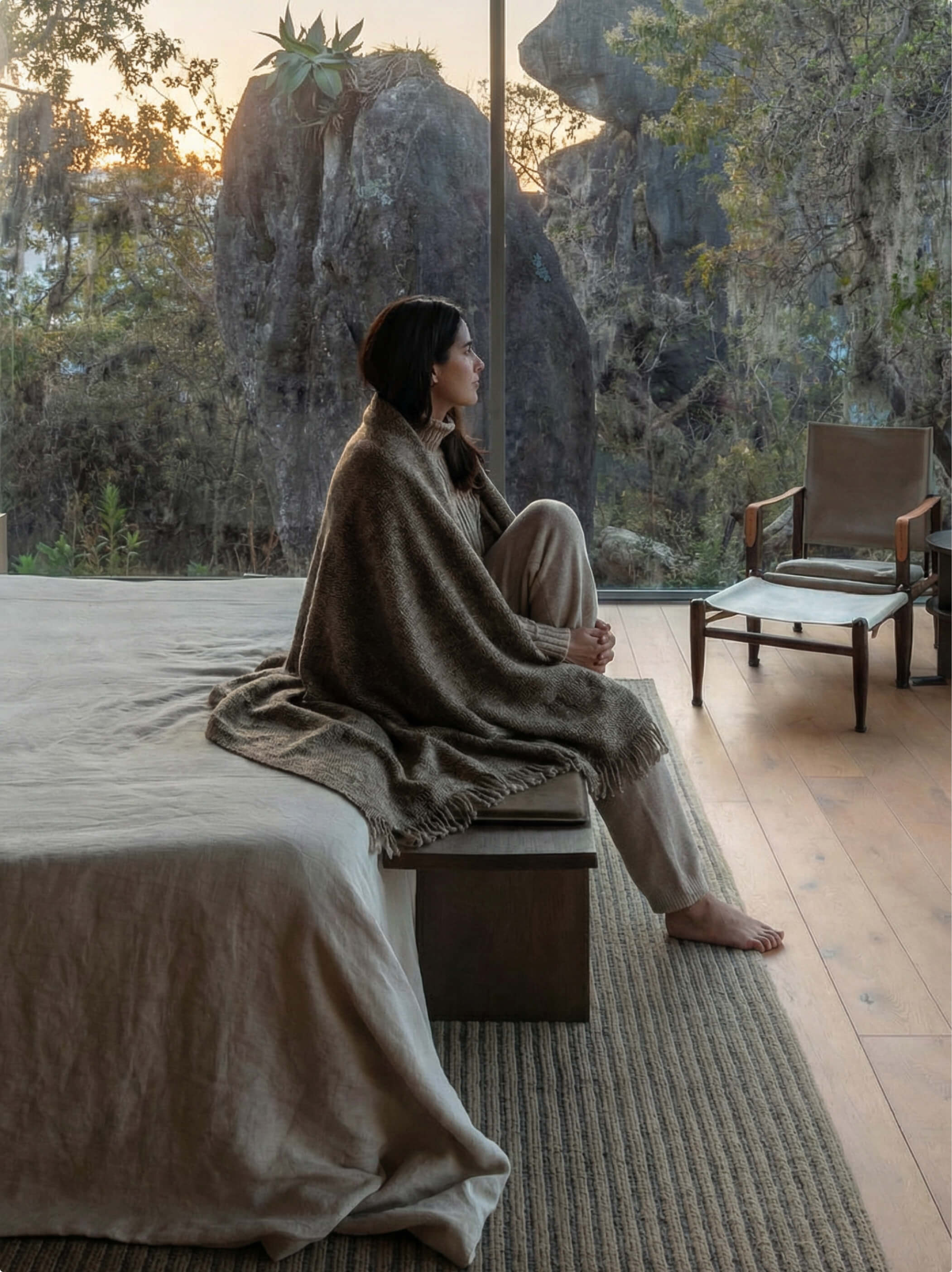 Nubee Bicolore Yak Wool Throw