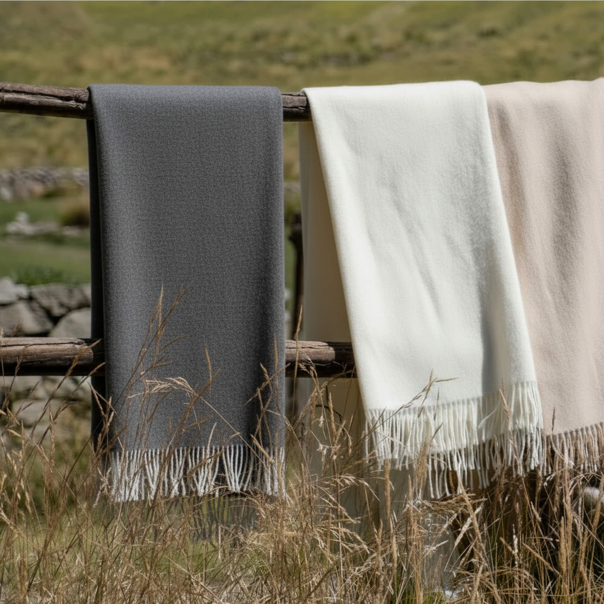 Baby Alpaca Throw Natural