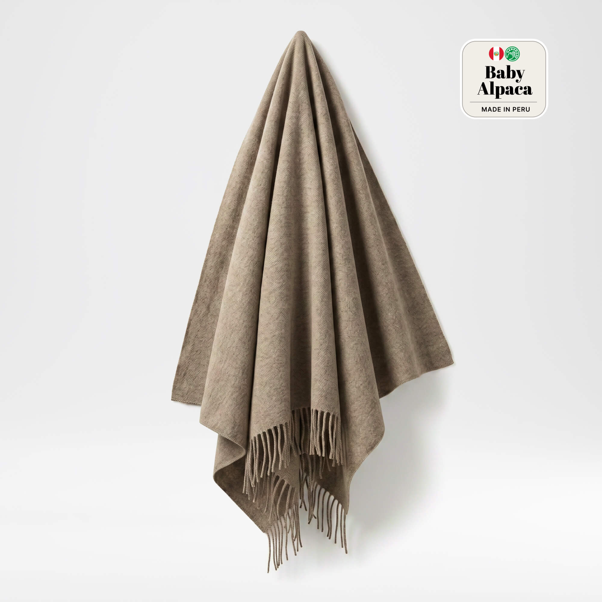Baby Alpaca Throw Natural